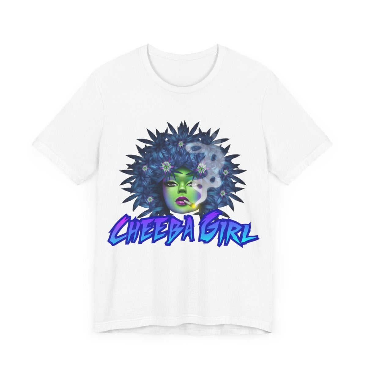 Men's Blue Hair Cheeba Girl T Shirt